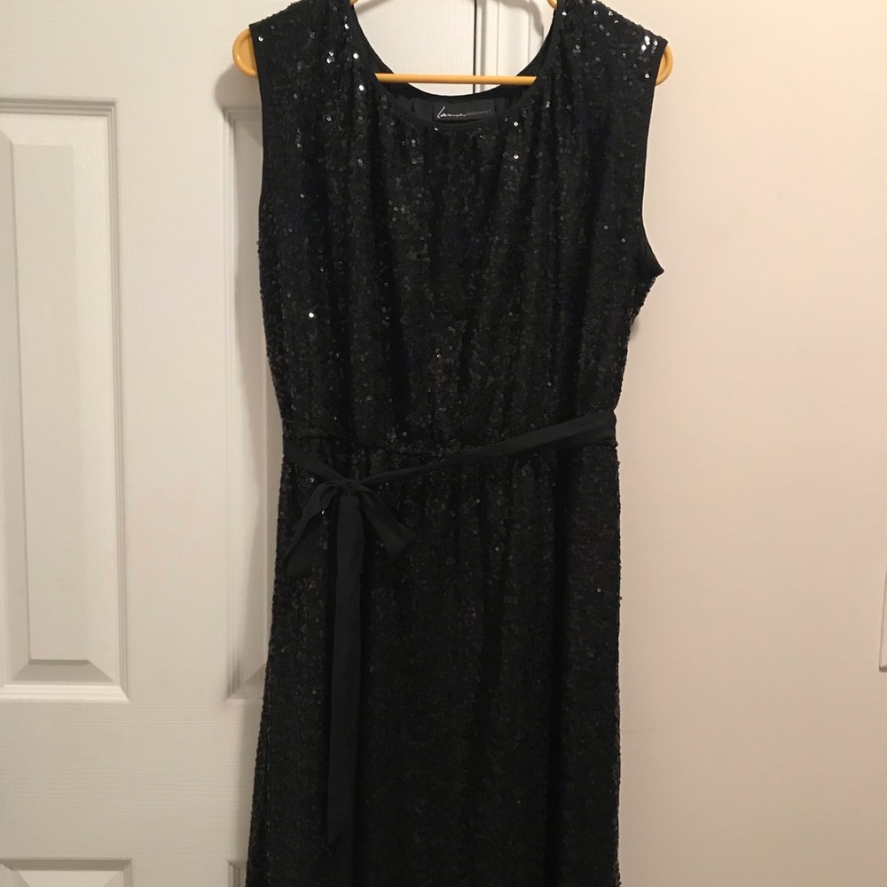 Black Sparkle Sequin plus size